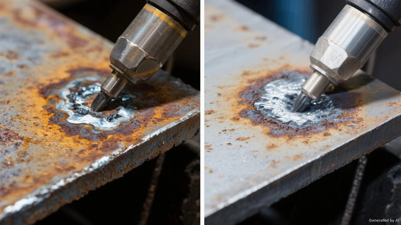 Application laboratory used to test laser marking and cleaning processes
