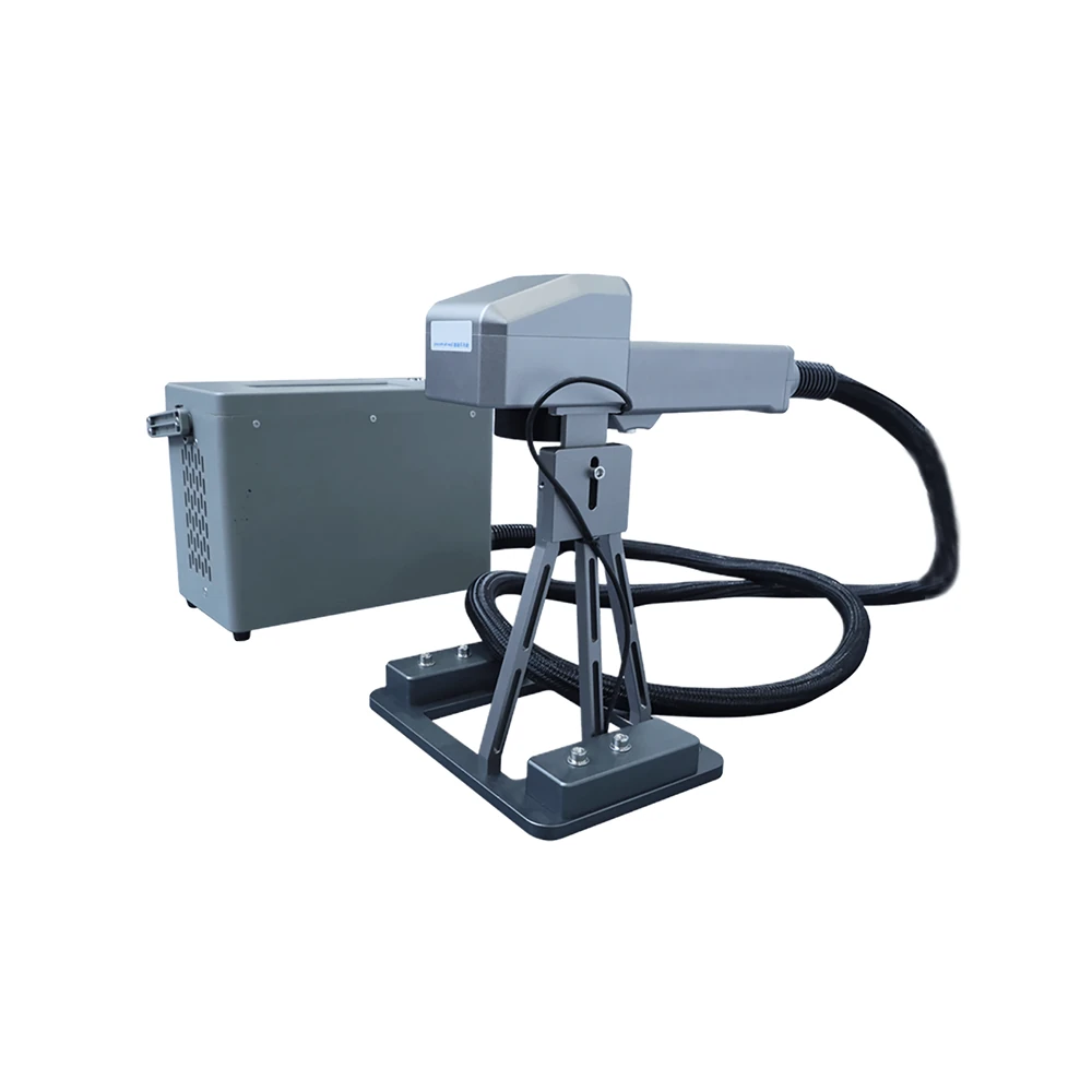 2-in-1 fiber laser marking machine with desktop and handheld modes