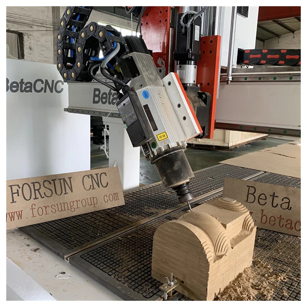 ATC spindle changing tools during a 3D carving cycle