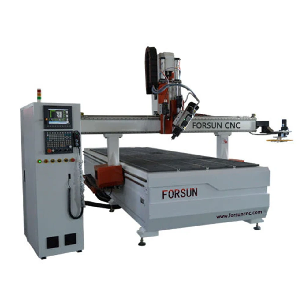 Four-axis CNC router machine detail