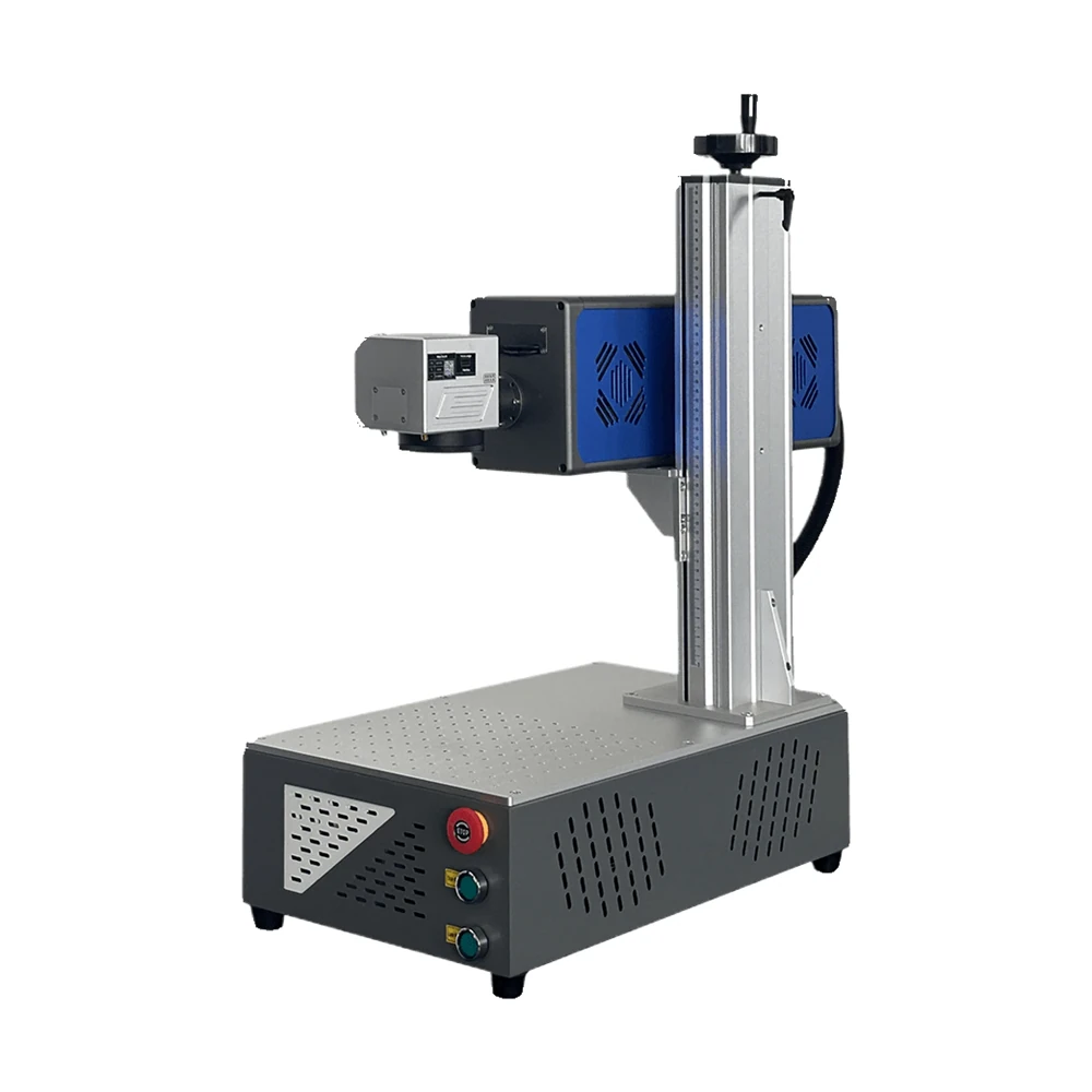 CO2 laser marking cabinet with integrated work area