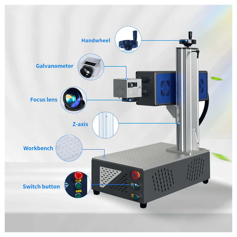 Internal assembly of the all-in-one CO2 laser marker
