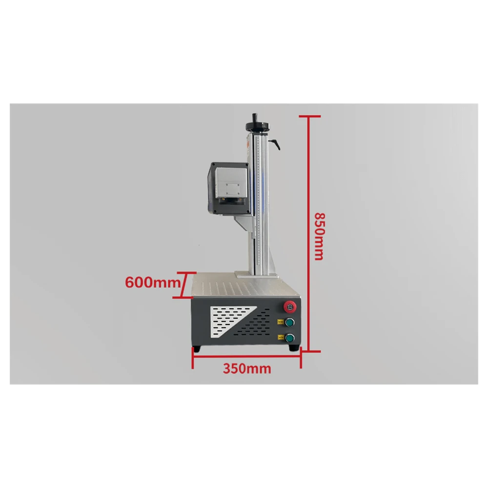 Cabinet dimensions of the all-in-one CO2 laser marker