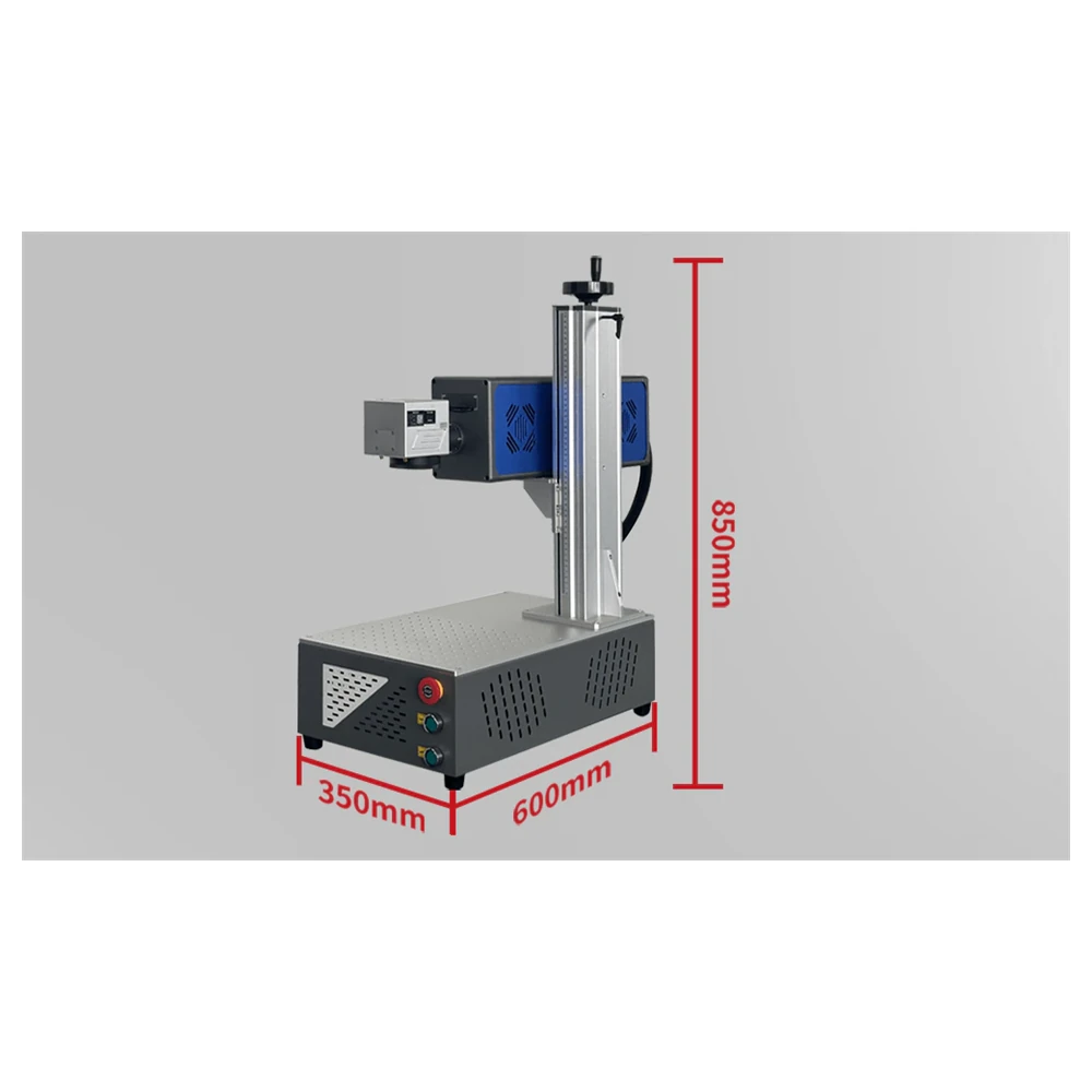 CO2 laser marking machine size drawing, second view