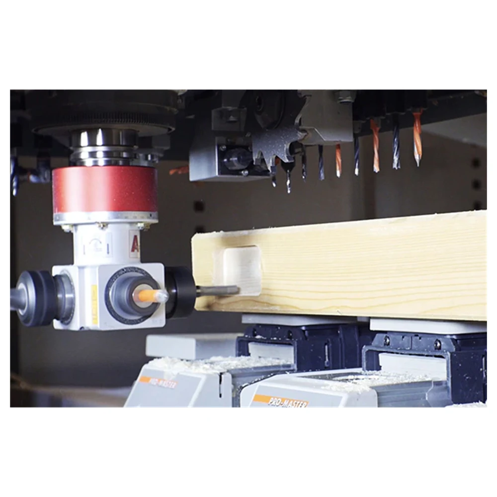ATC wood router spindle serving from the tool magazine
