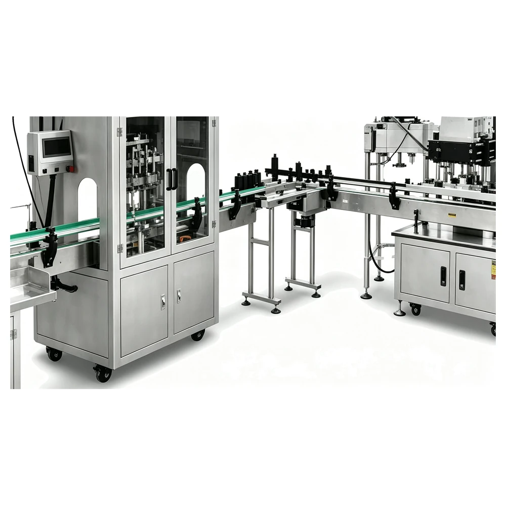 Filling nozzles on the bottle filling machine