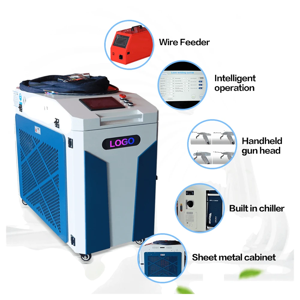 Cabinet front of the customizable four-in-one laser welder