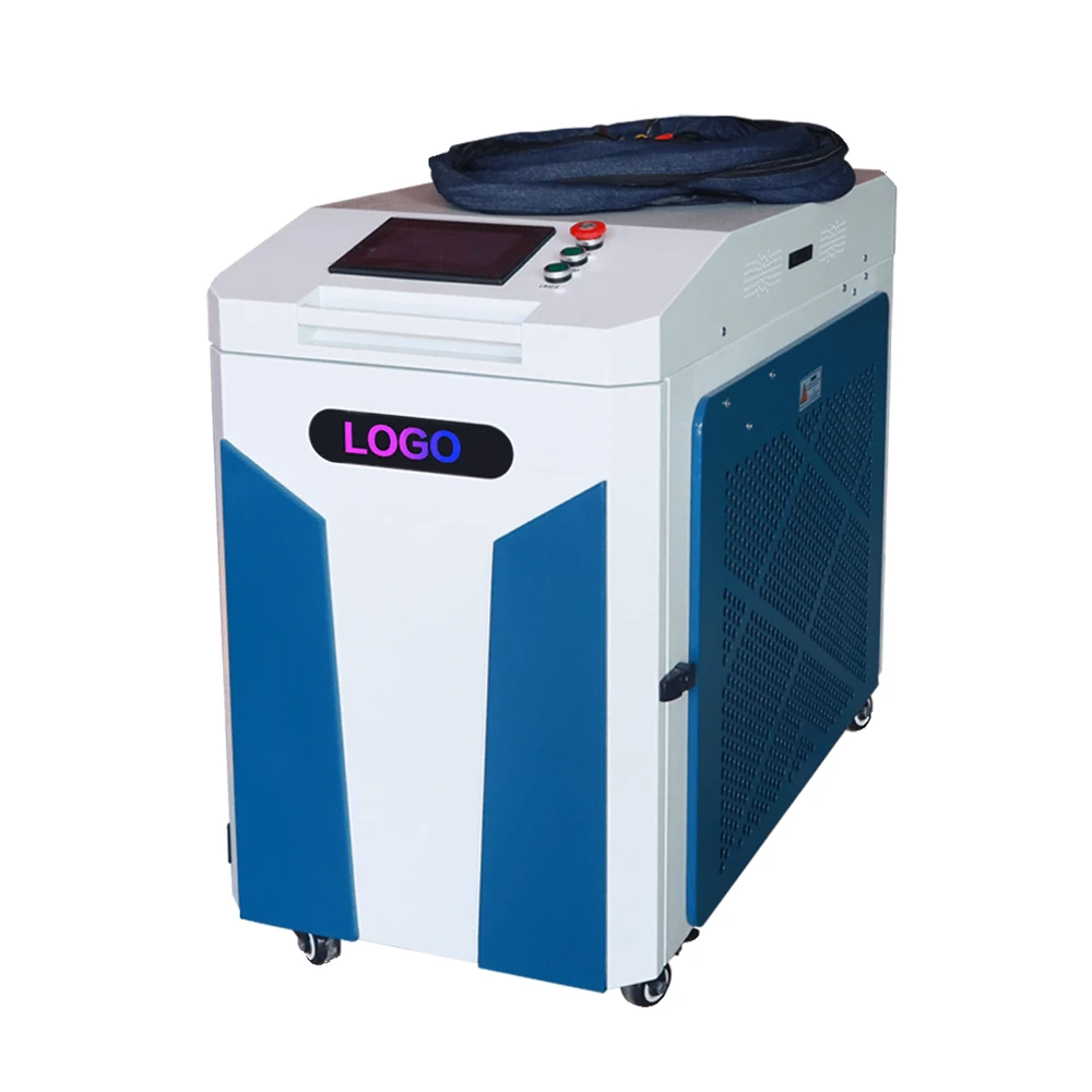 Customizable four-in-one laser welding machine with illuminated logo