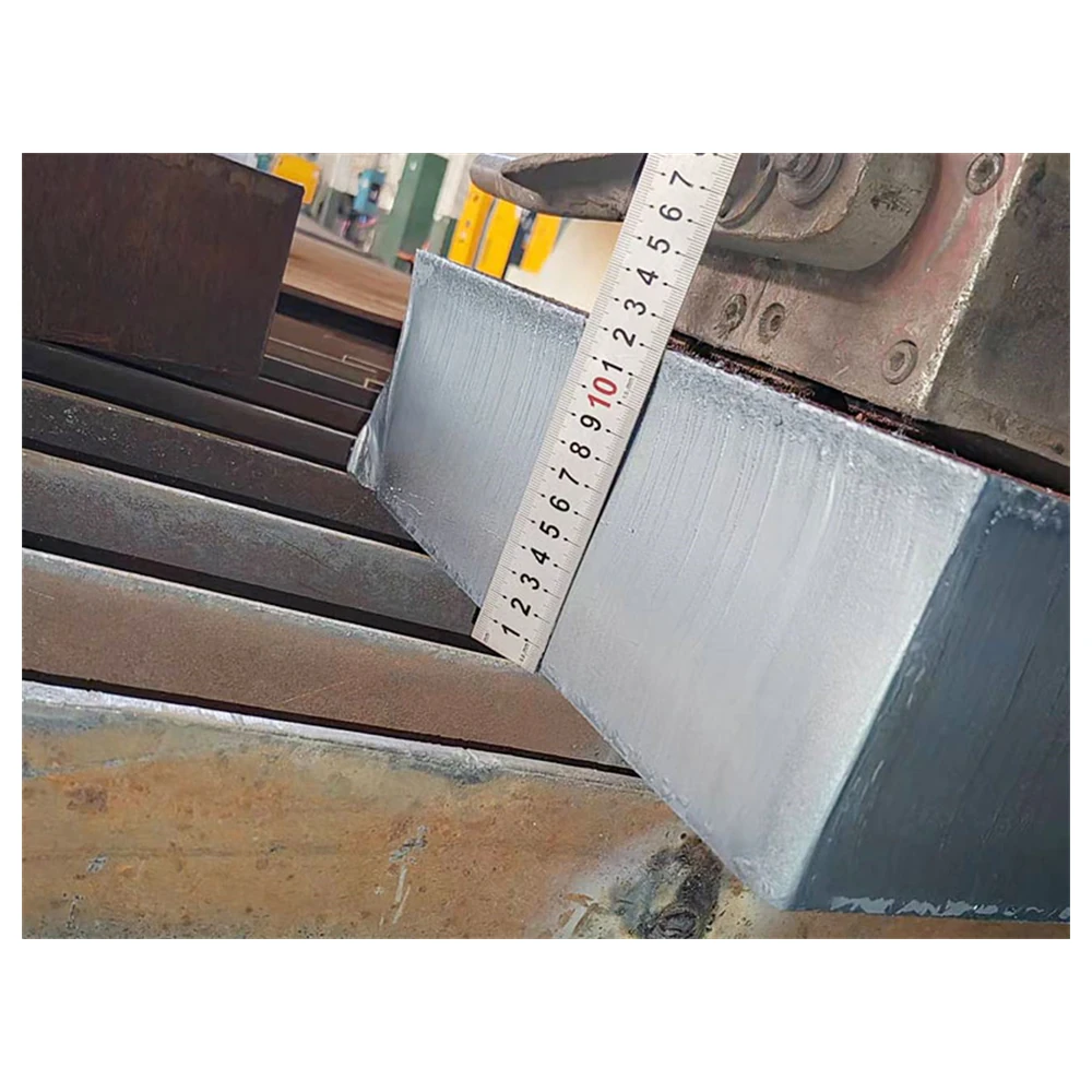Plasma-cut arc and slot profiles in steel plate