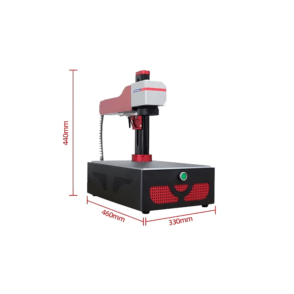 Key parts of the folding fiber laser marker