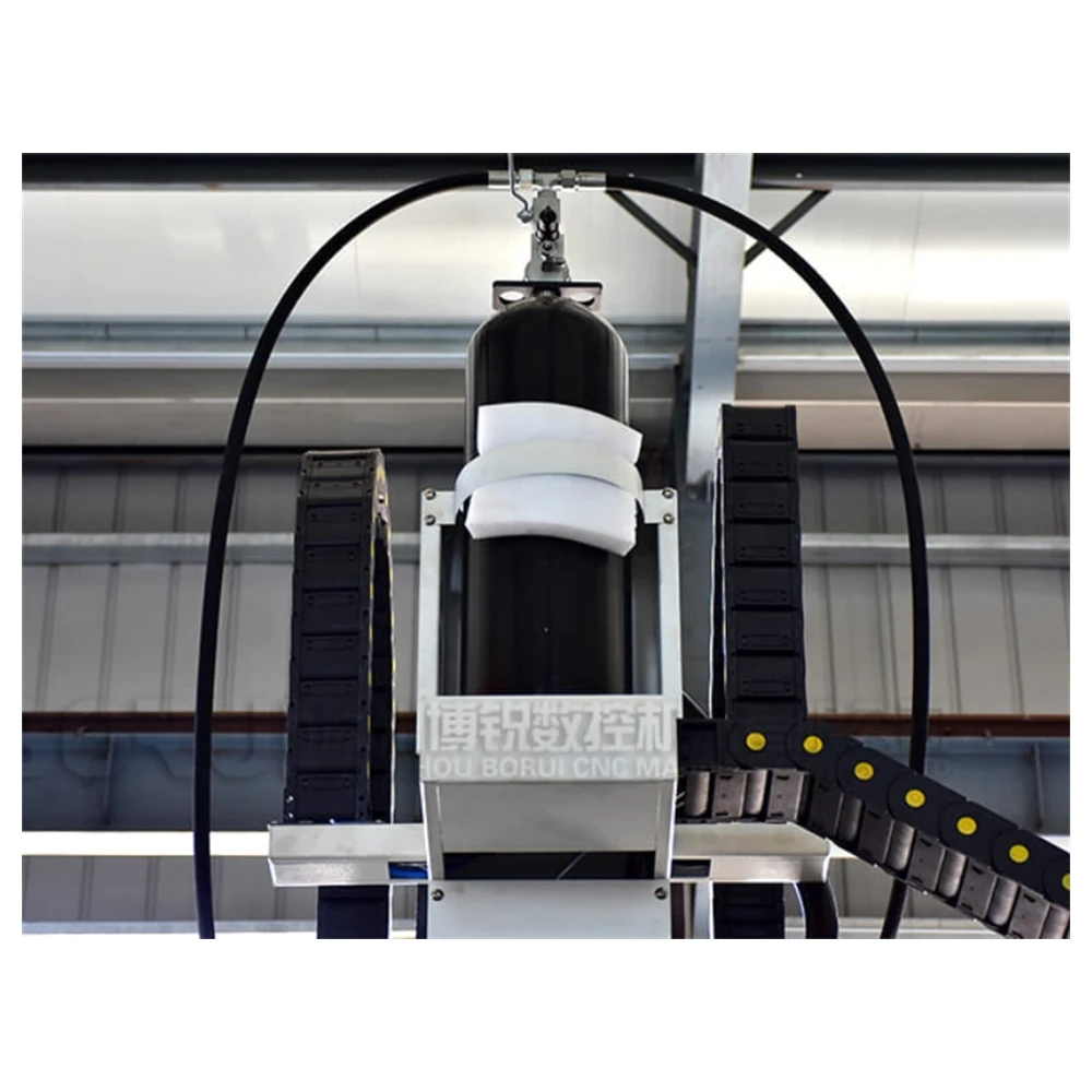 GMB2016 nitrogen balance cylinder fitted to the spindle head