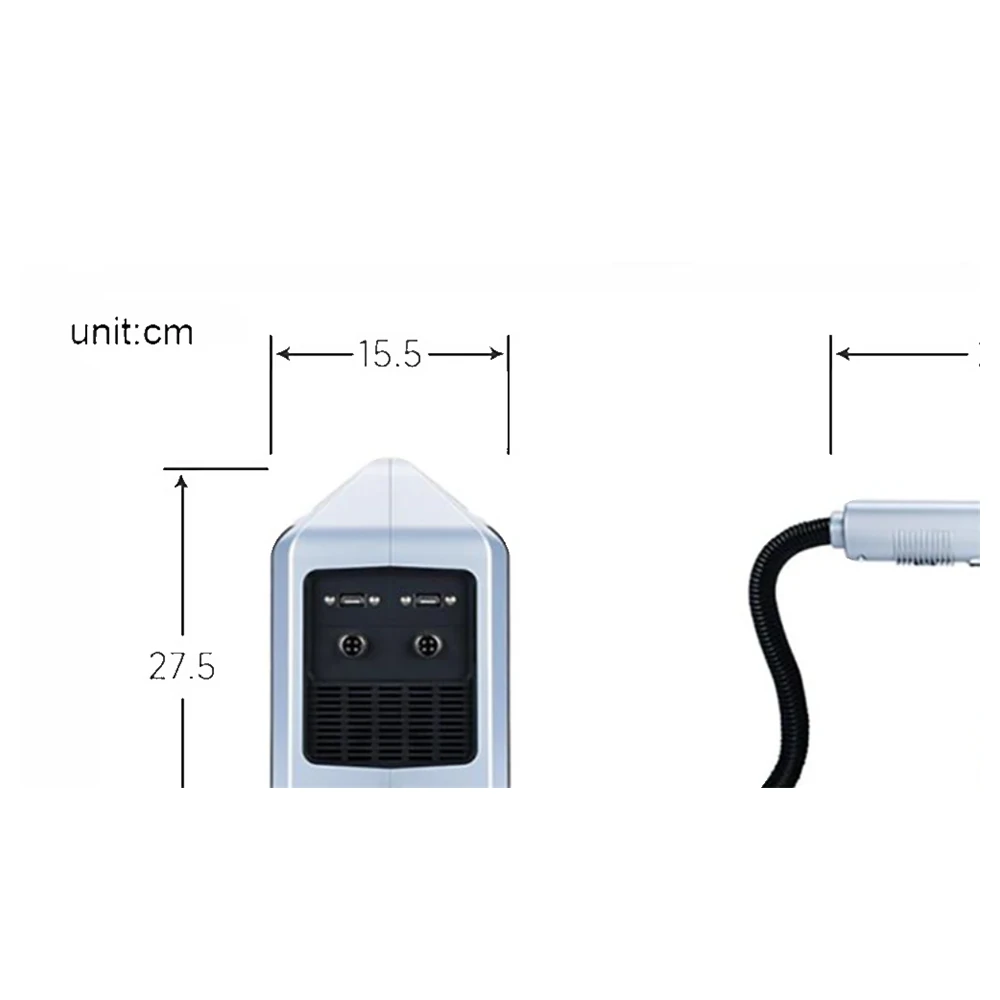 Portable laser marker marking automotive components