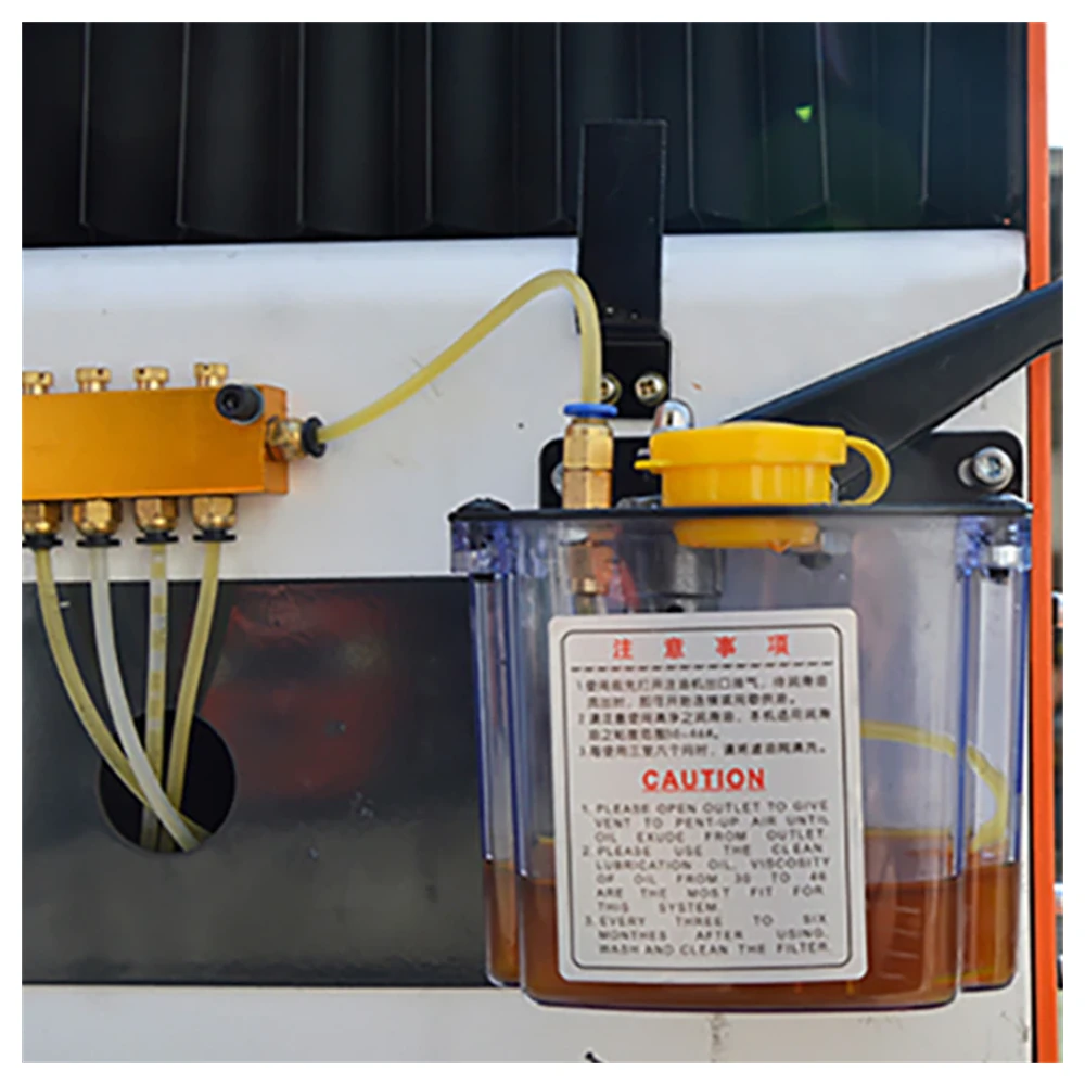 Heavy-duty CNC router machine detail