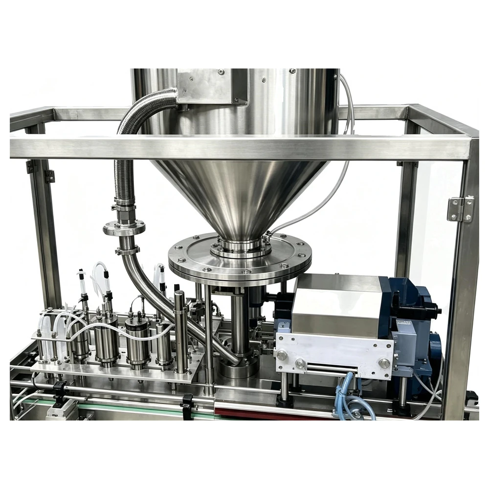 Bottle indexing conveyor on the filler