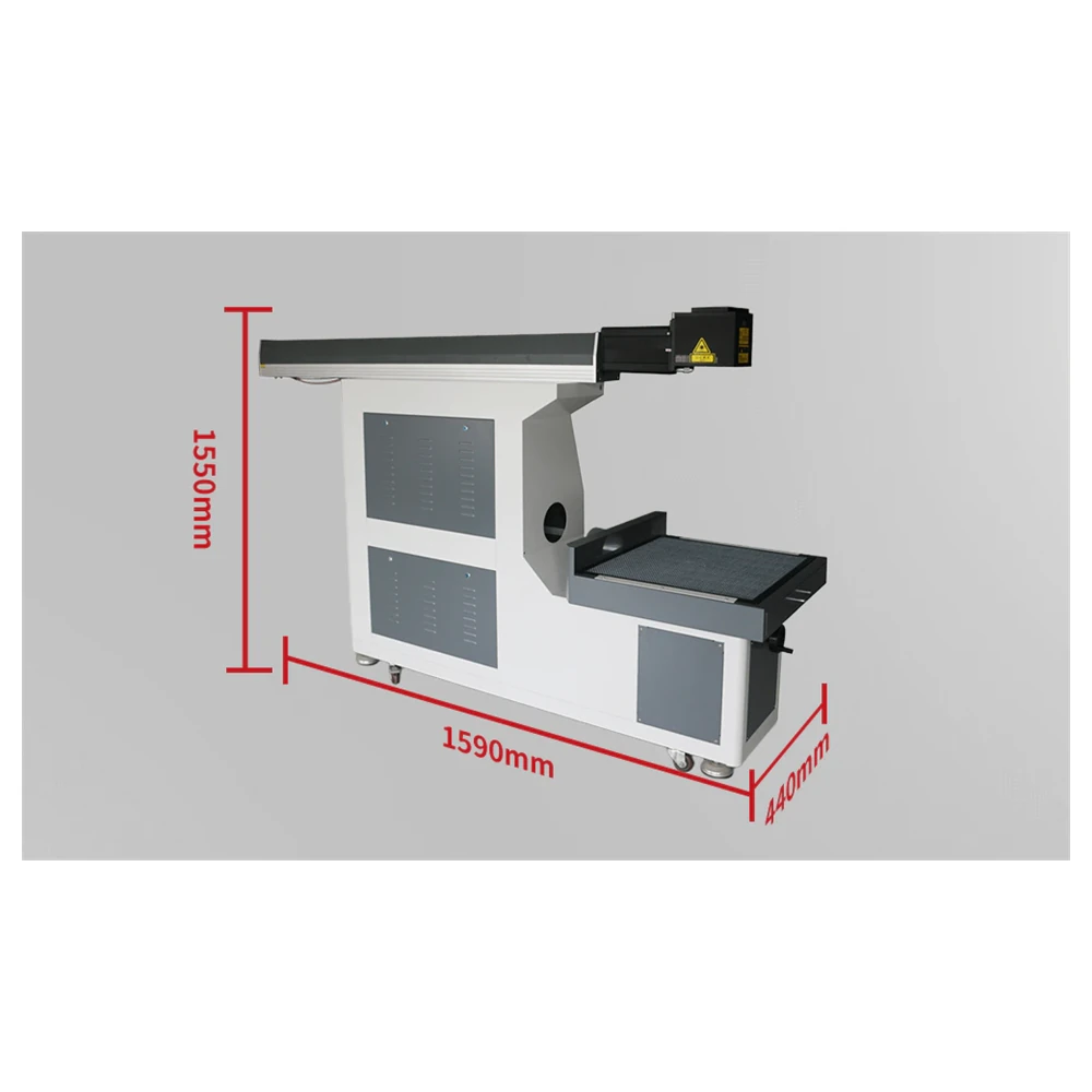 Second size drawing of the 3D CO2 marking machine