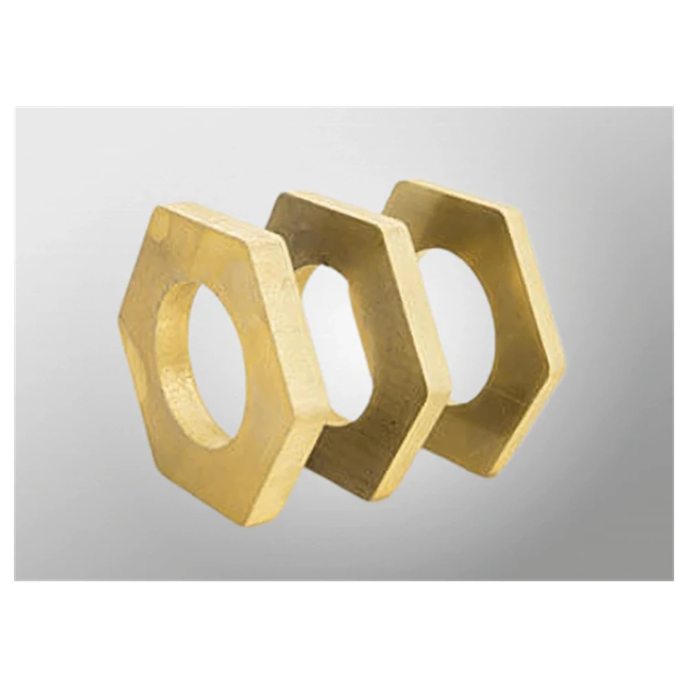 Laser cut brass sheet sample