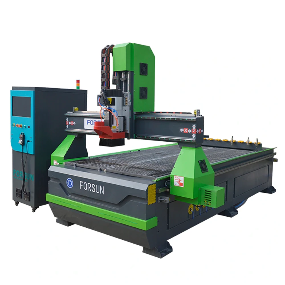 Linear ATC CNC wood router 1325 cutting a wood panel
