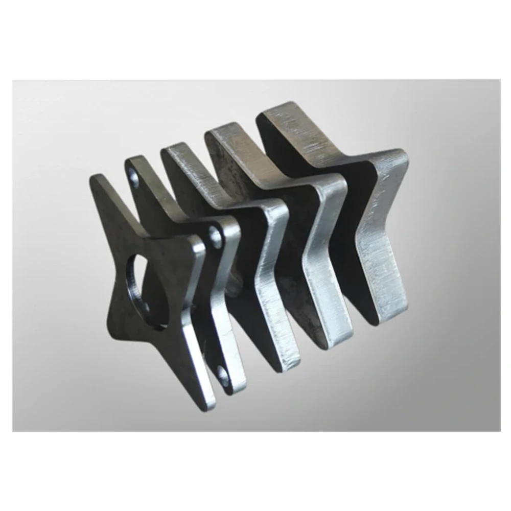 Laser cut carbon steel parts sample