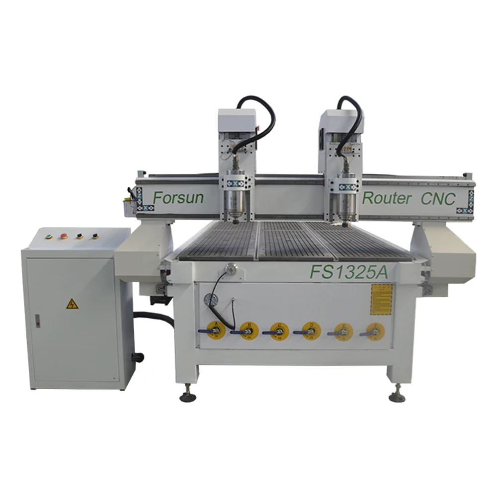 Multi-spindle router rack and pinion drive