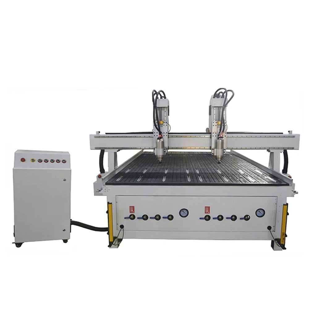 Multi-spindle router machine detail