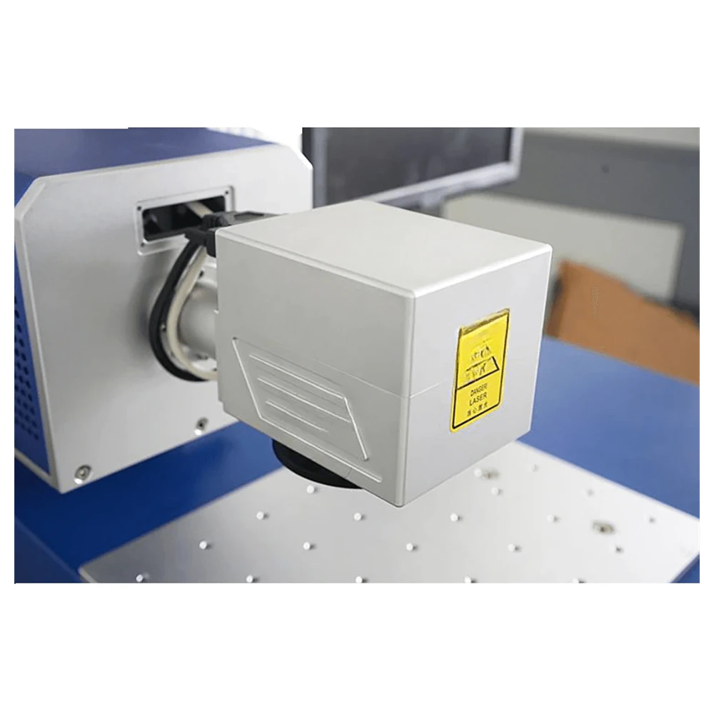 CO2 laser scanner head on the split marking machine
