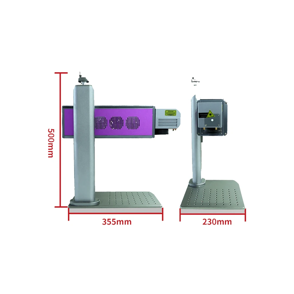 Rotary accessory for cylindrical UV marking