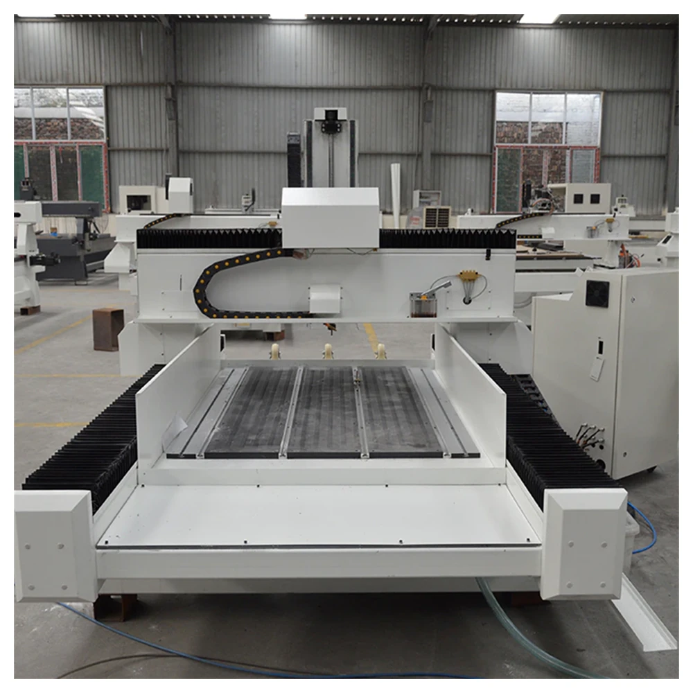 Marble carving machine spindle and tool cooling detail
