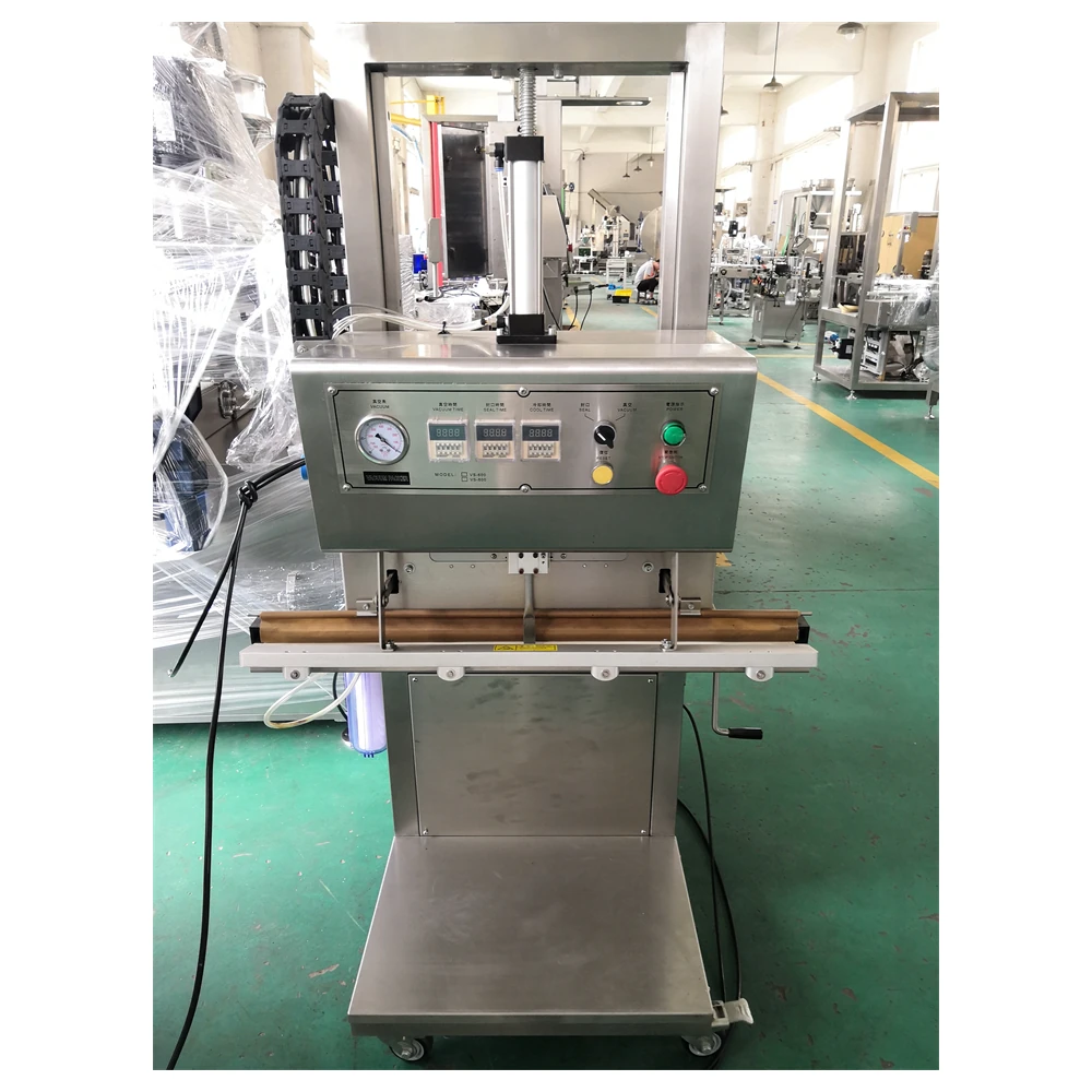 Vacuum and gas flush sealing machine