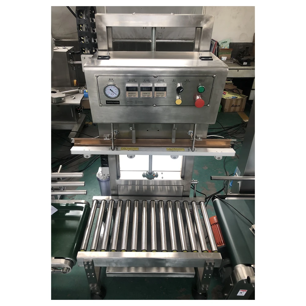 PLC display of the vacuum sealer