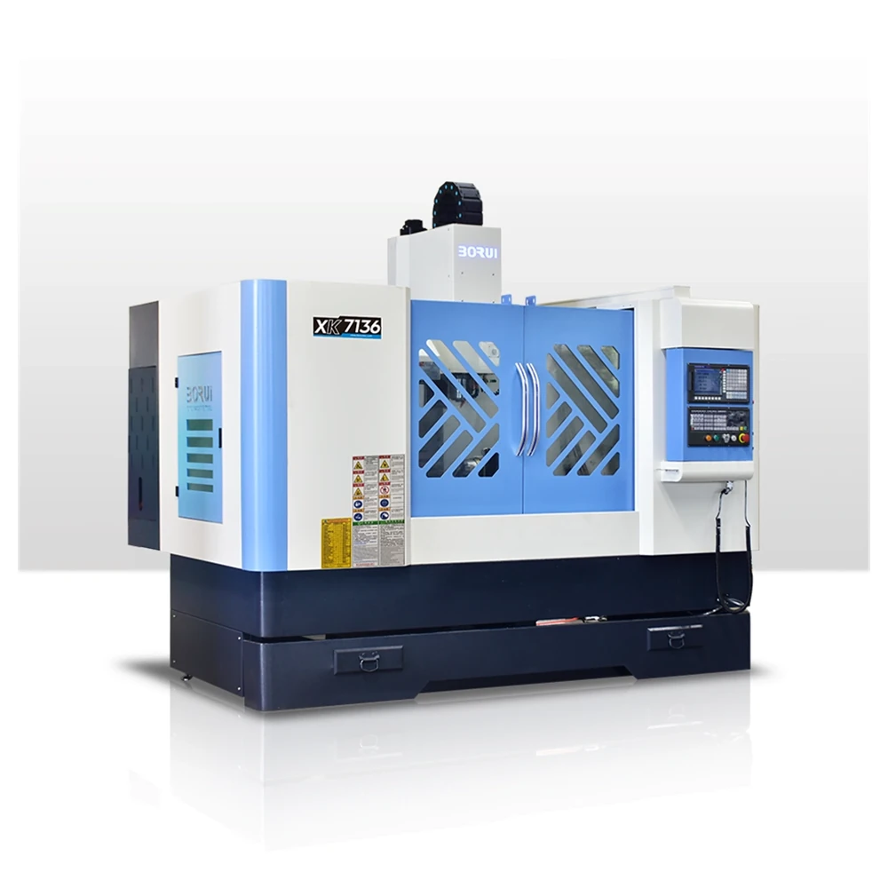 XK7136 four-axis CNC milling machine with rotary axis