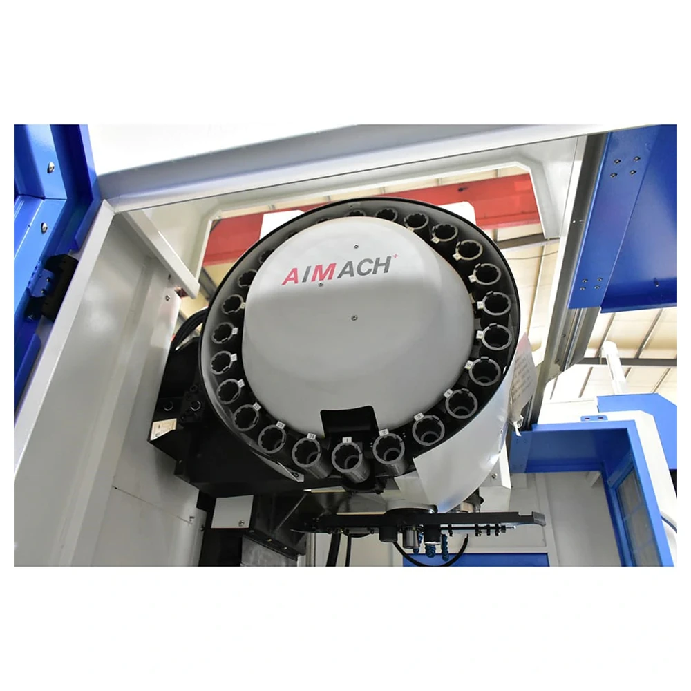 VMC855 vertical machining center with enclosure open
