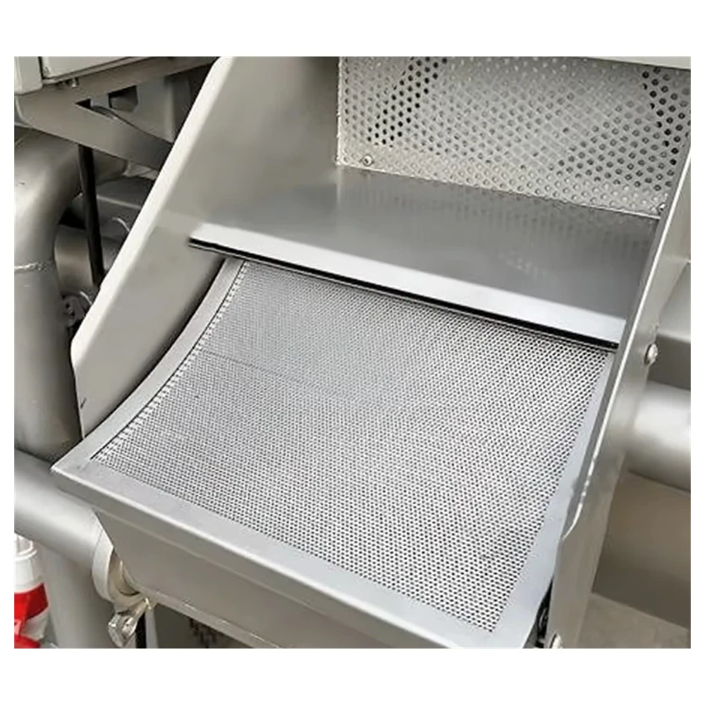 Top spray and lift section of the vortex washer
