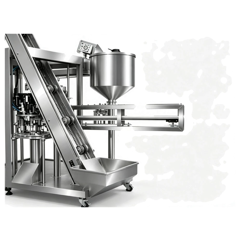 Pouch clamp holding a stand-up pouch during filling