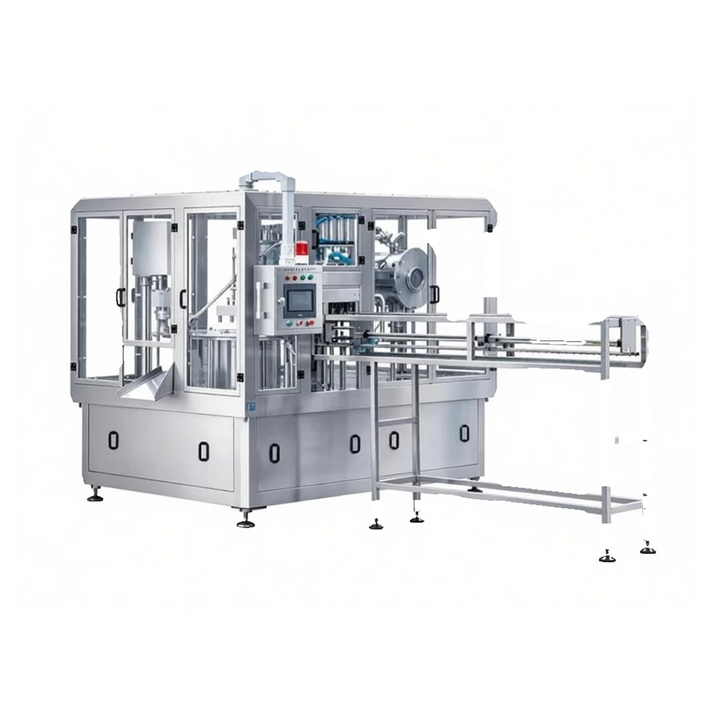 ZLD-4 stand-up pouch filling and capping machine with four filling heads